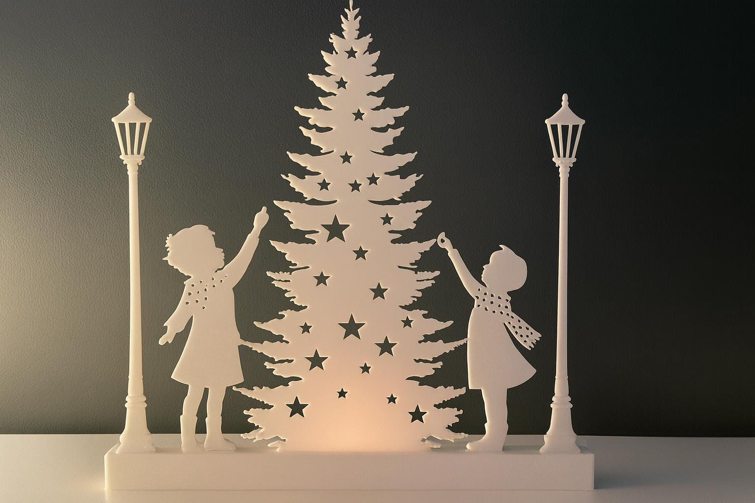 3D Winter Wonderland Light Stand