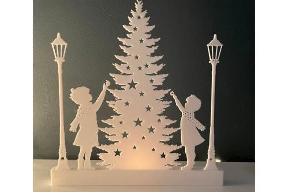 3D Winter Wonderland Light Stand