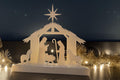 Christmas Lights Nativity Scene – 3D-Printed Holiday Lamp Décor | Handmade Manger Light Display