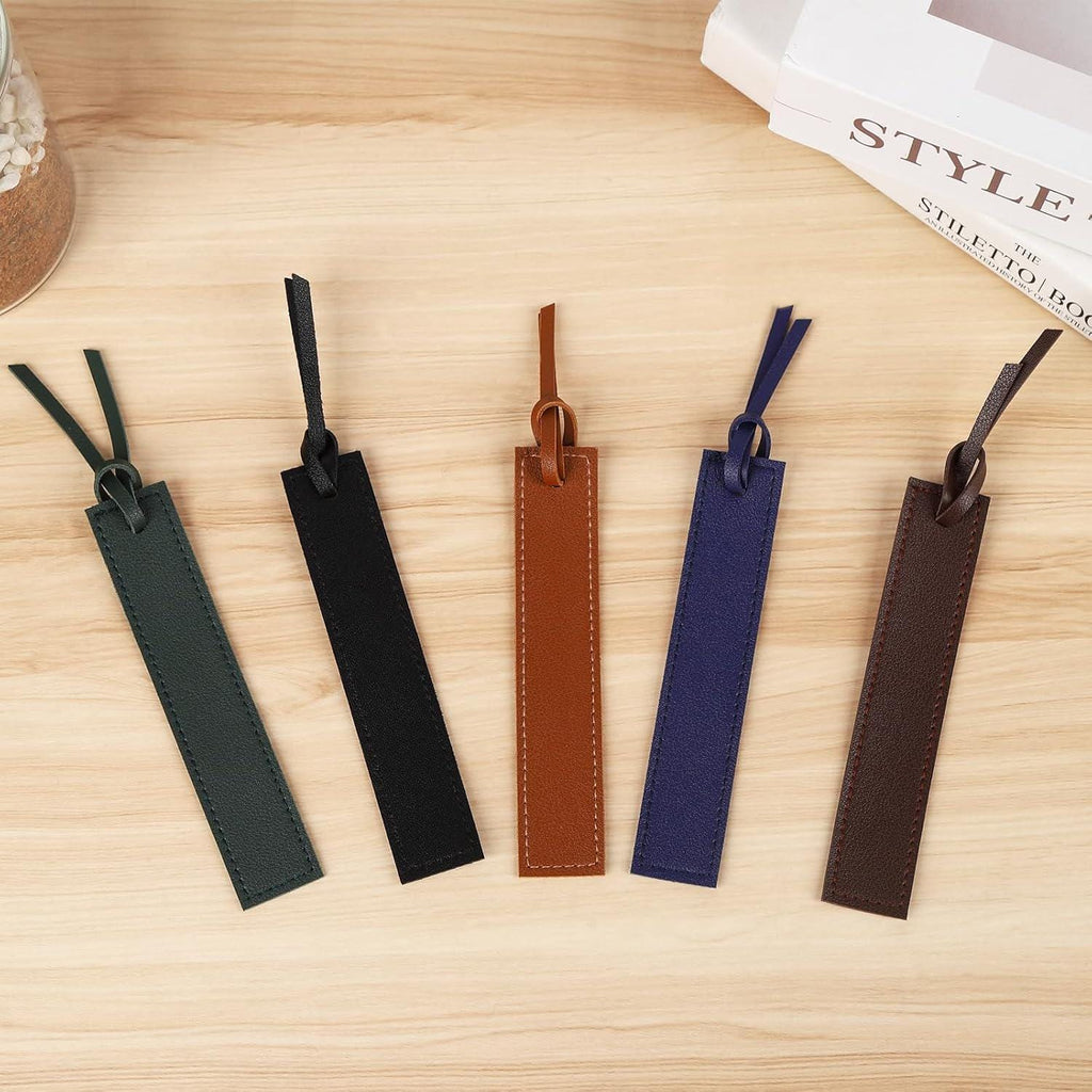 Custom Laser Engraved Leather Bookmark • Personalized Bookmark