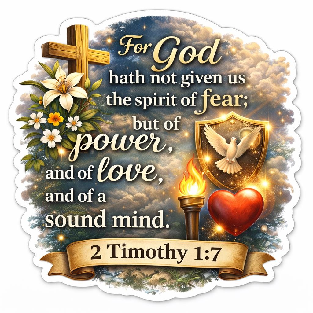 KJV Bible Verse Stickers | Die-Cut | Inspirational Christian Stickers | Waterproof Vinyl