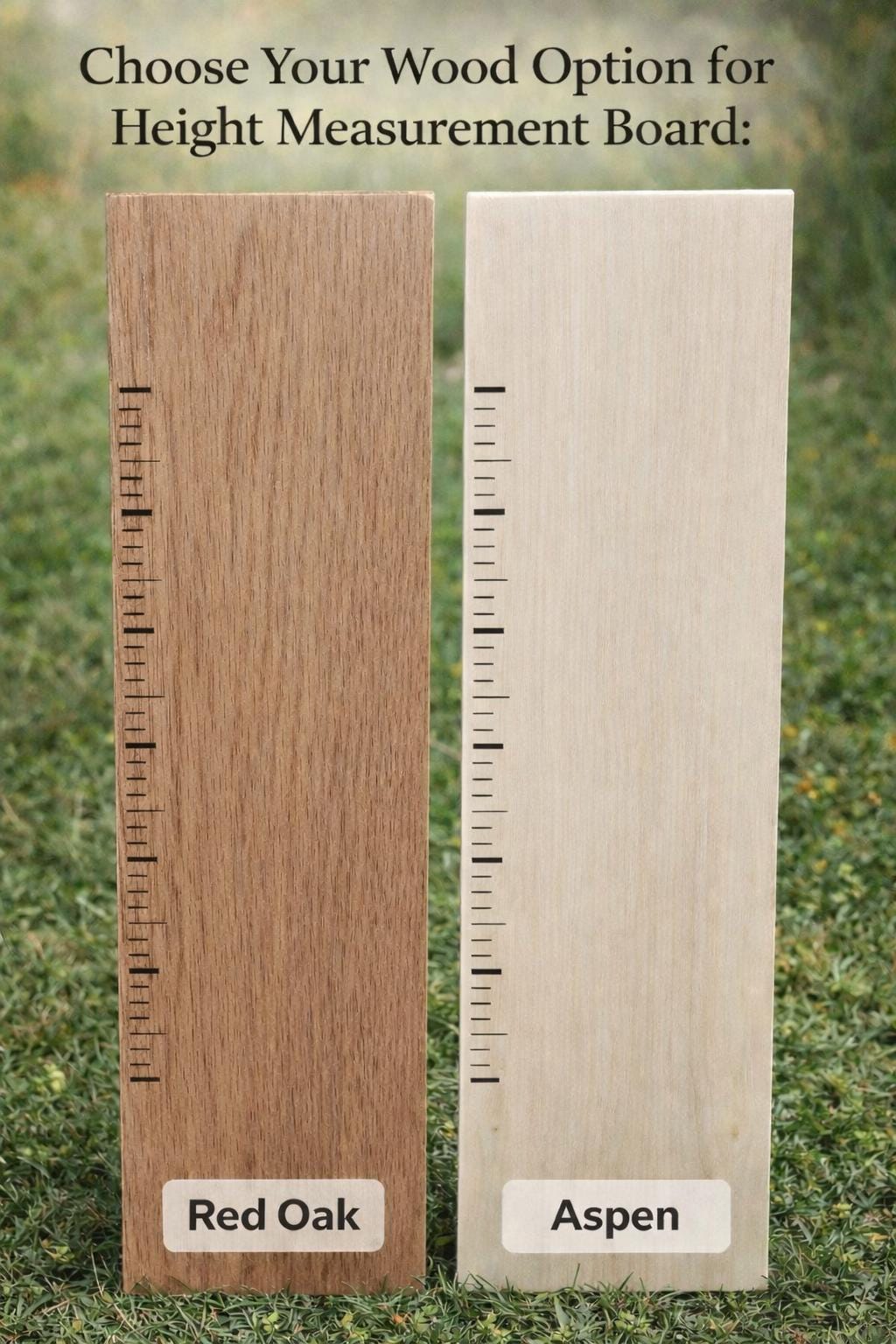 Personalized Wooden Growth Chart – Engraved Height Ruler Keepsake, Modern Farmhouse Decor