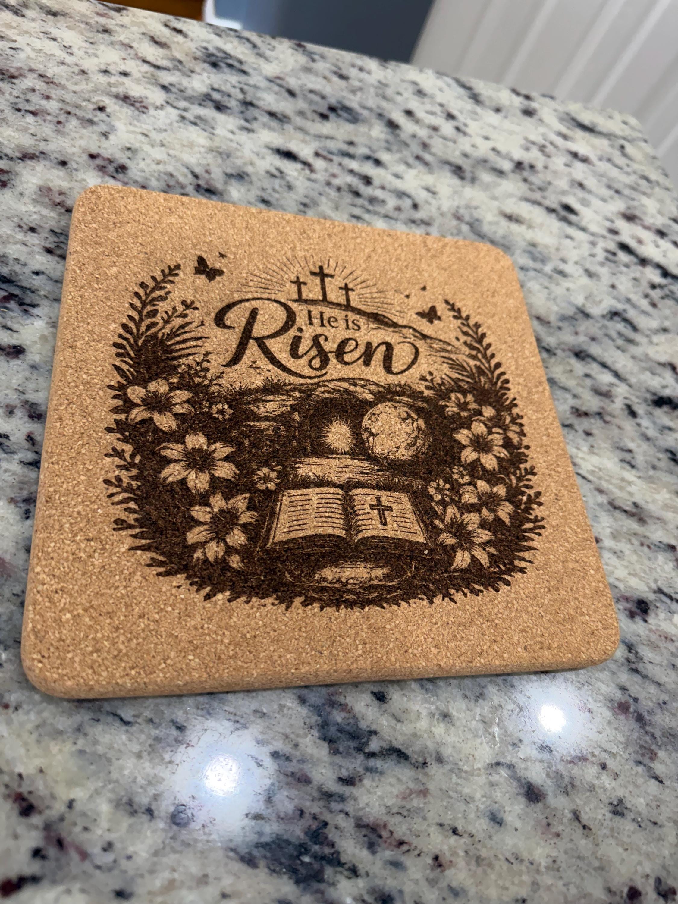 Custom Engraved Wood Trivet | Personalized Kitchen Decor, Recipe, Quote, Faith Art