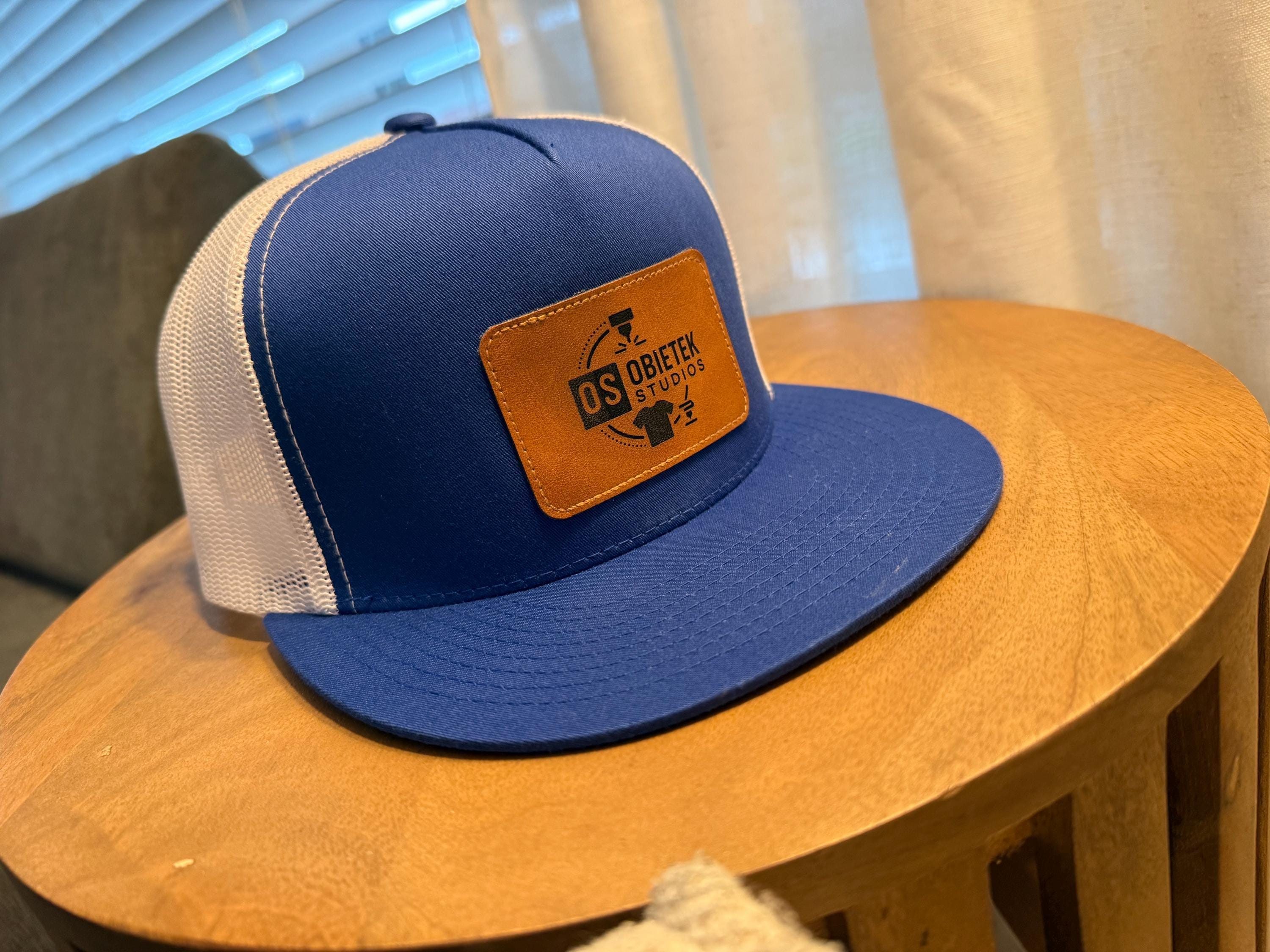 Custom Leather Patched Hats, Custom Custom Leather Patched Beanies