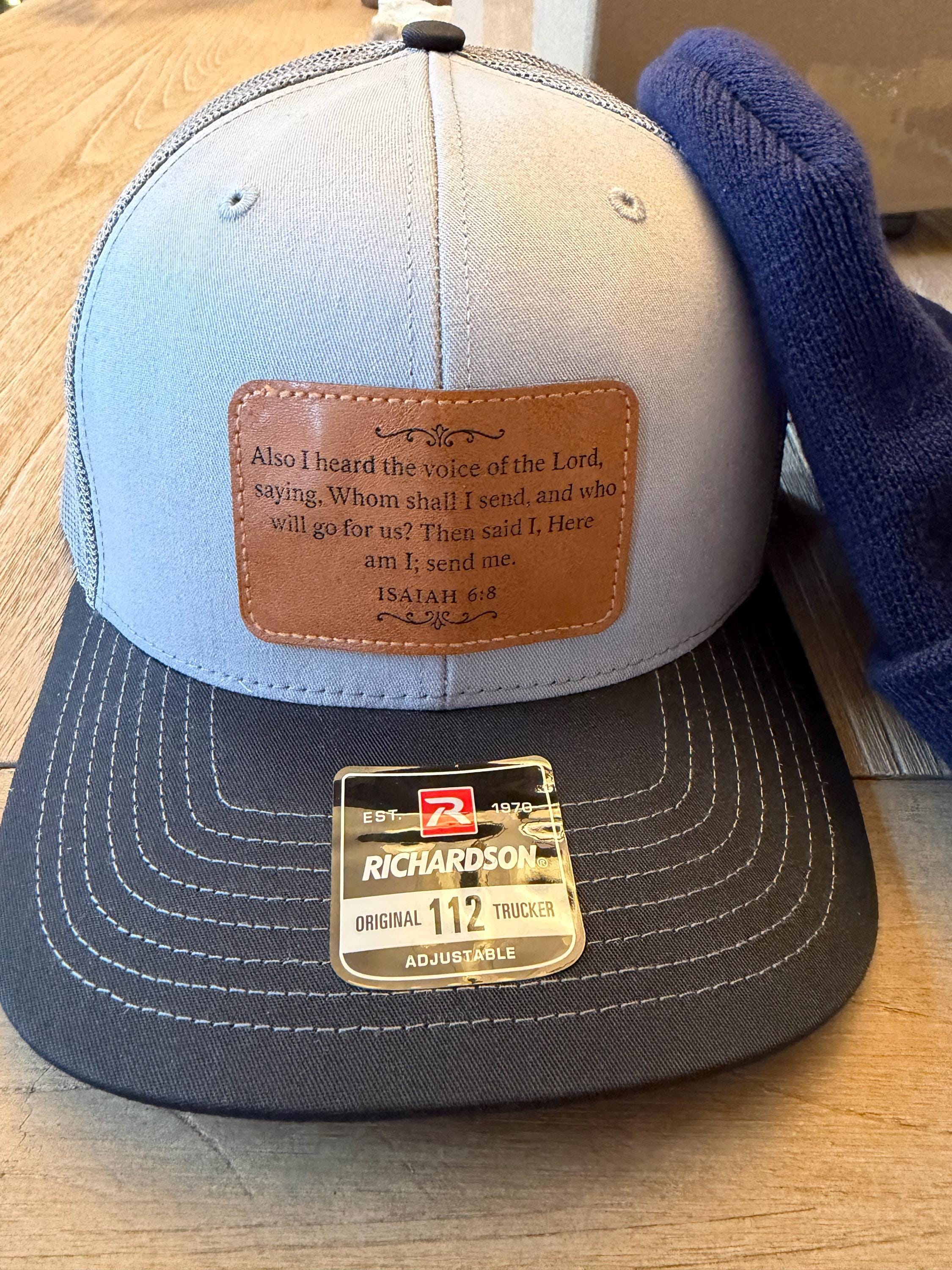 Custom Leather Patched Hats, Custom Custom Leather Patched Beanies